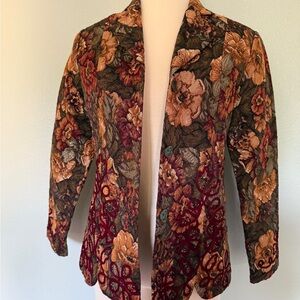 Coldwater‎ Creek Multicolor Floral Blazer